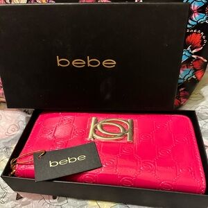 NWT FUSHIA BEBE WALLET